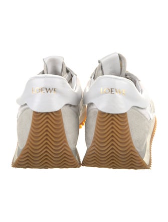 Loewe Suede Colorblock Pattern Sneakers