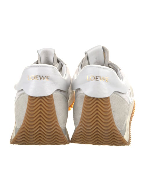 Loewe Suede Colorblock Pattern Sneakers