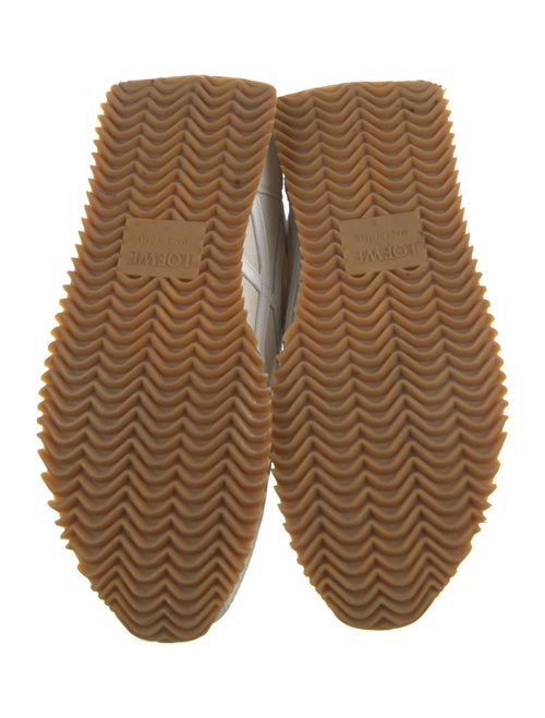 Loewe Suede Colorblock Pattern Sneakers