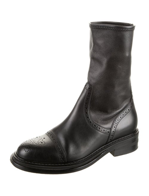 Loewe Leather Moto Boots