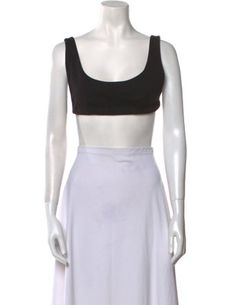 Loewe Paula's Ibiza Scoop Neck Sleeveless Crop Top