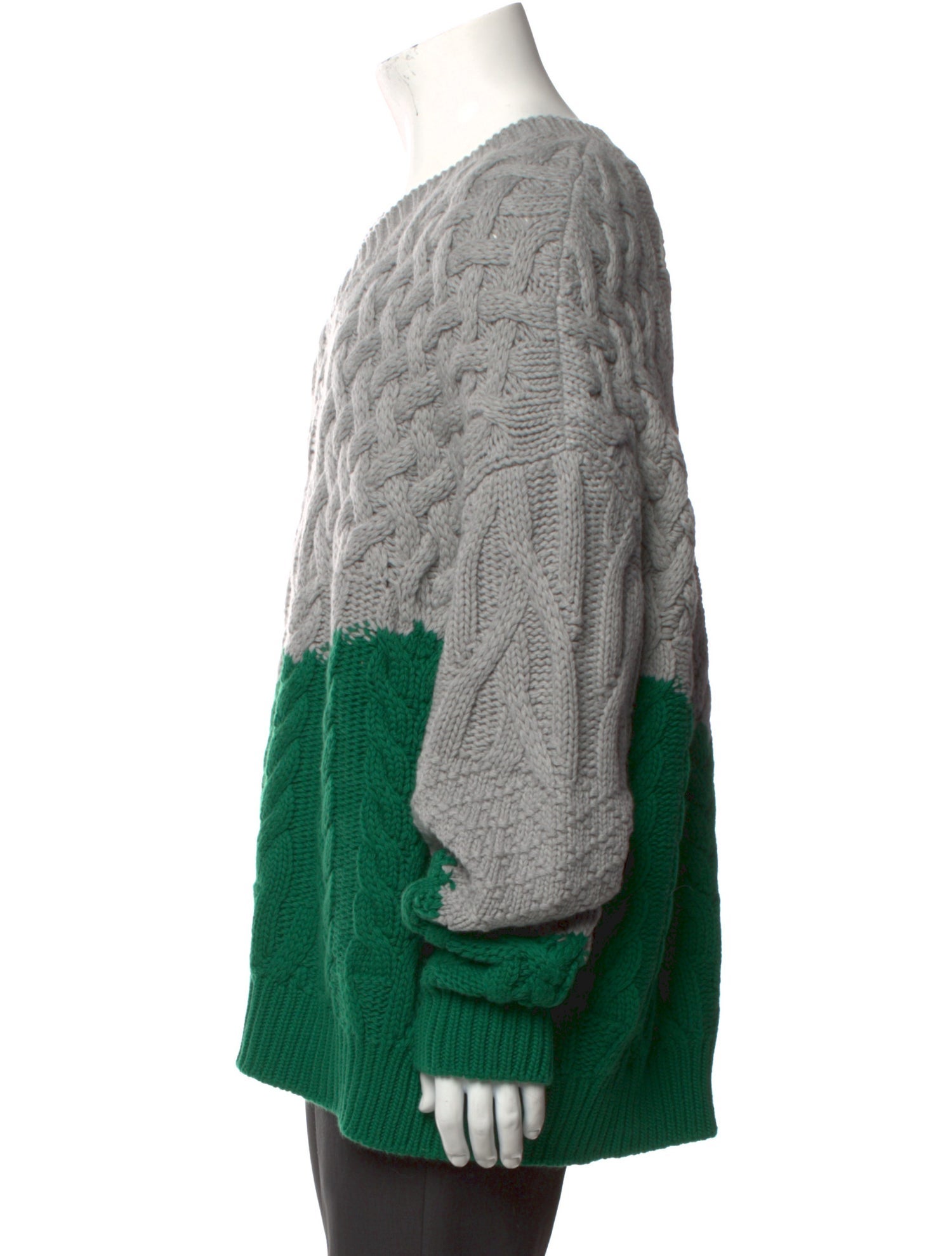 Loewe Wool Colorblock Pattern Pullover