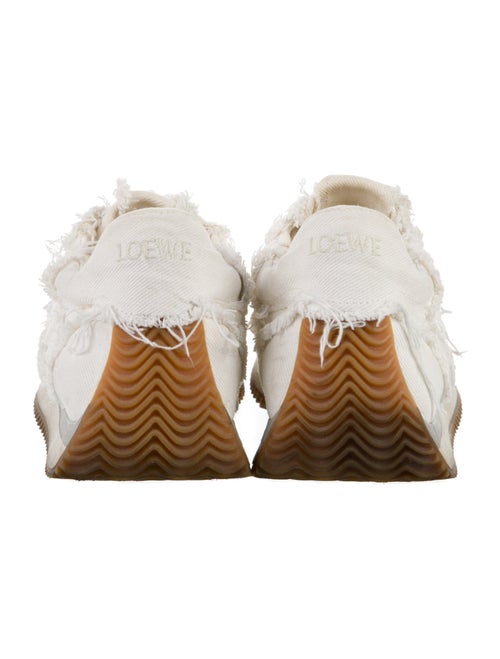 Loewe Canvas Distressed Accents Chunky Sneakers