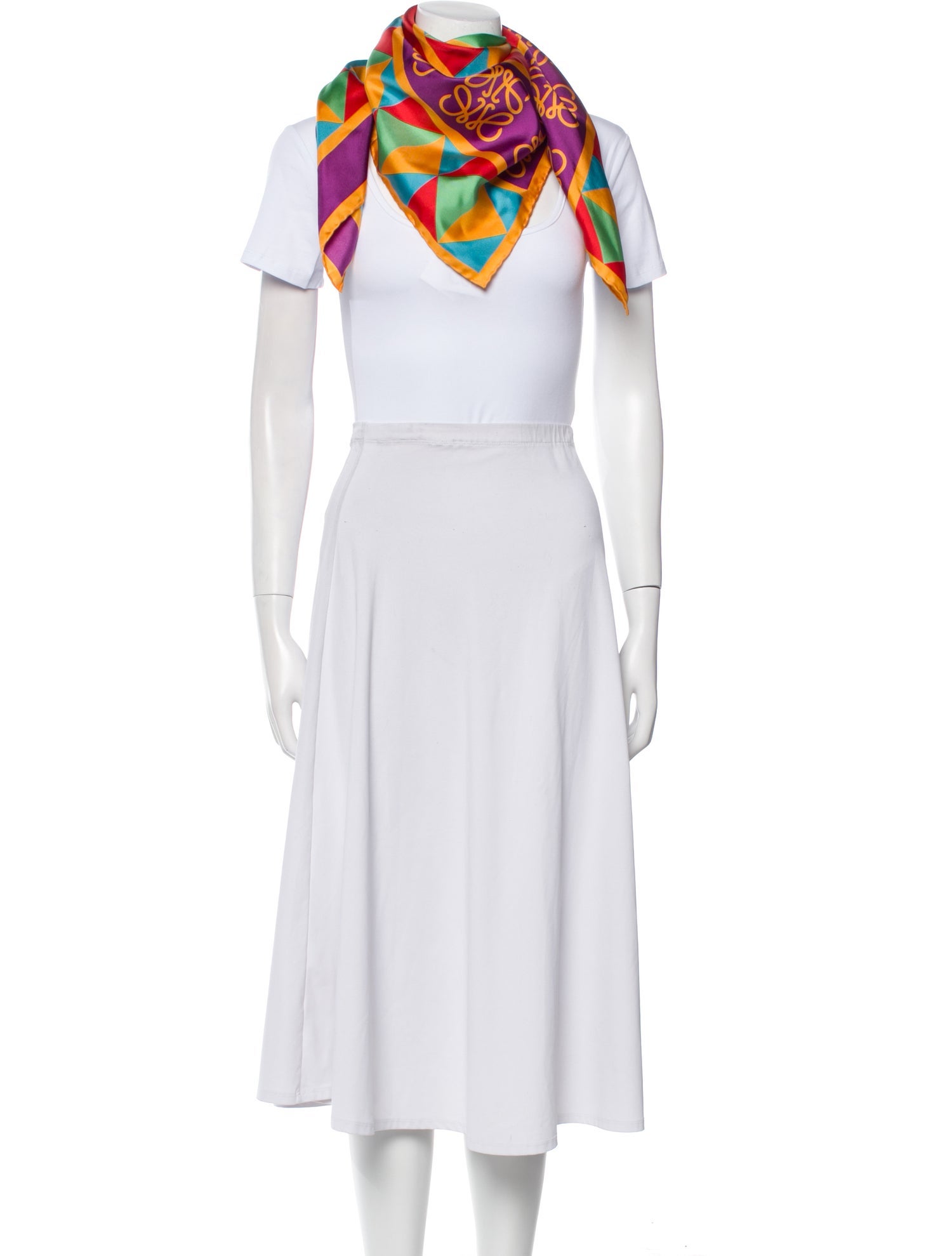 Loewe Silk Printed Scarf w/ Tags