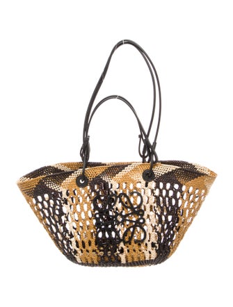 Loewe Raffia Basket Tote