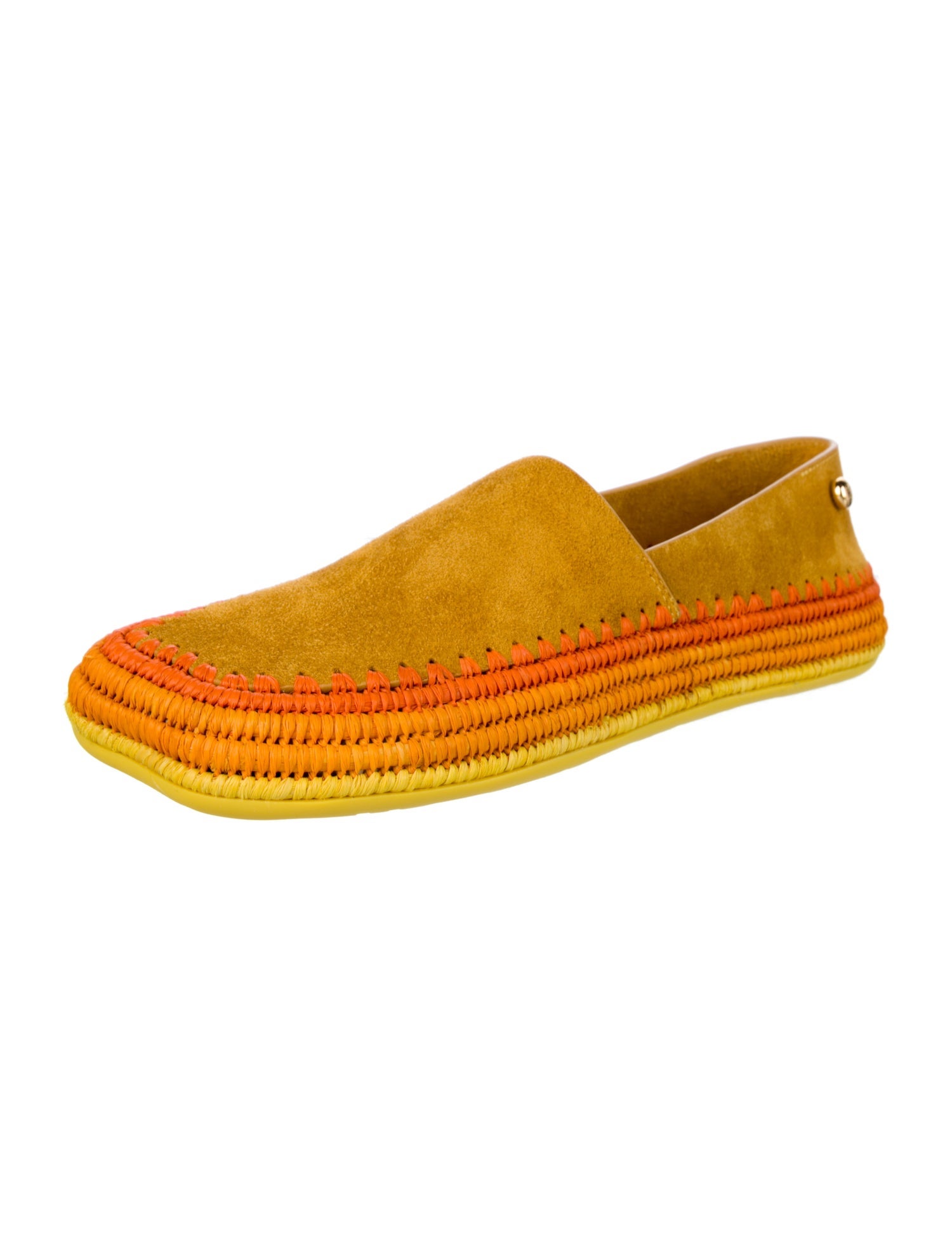 Loewe Suede Striped Espadrilles
