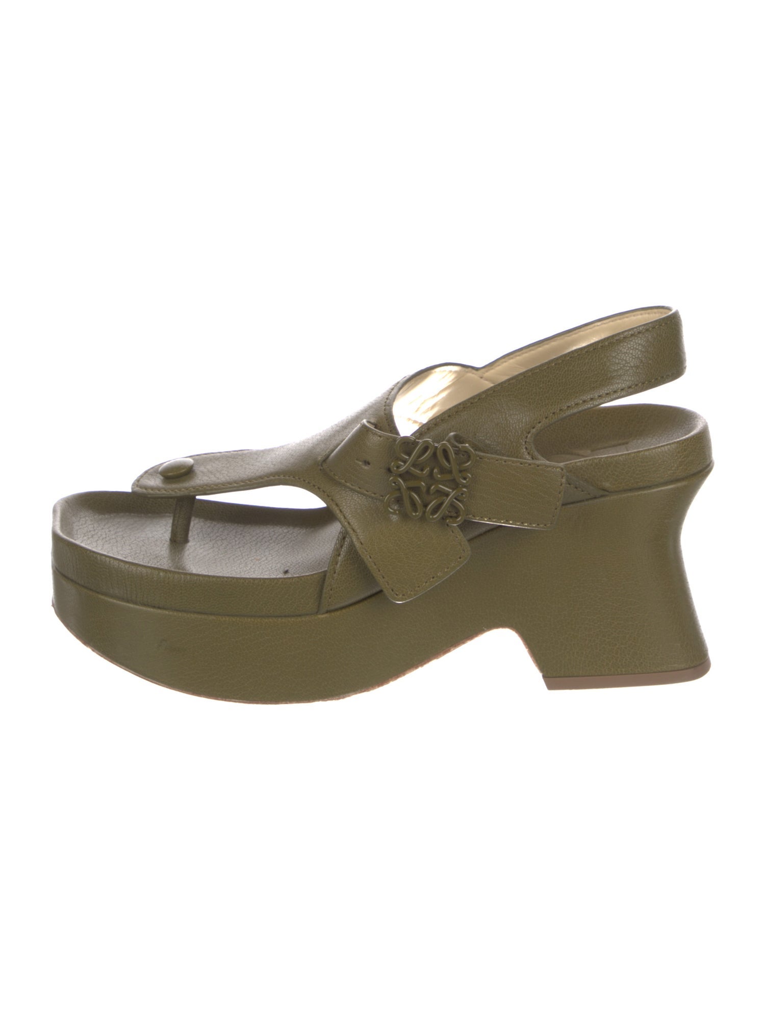 Loewe Leather Slingback Sandals