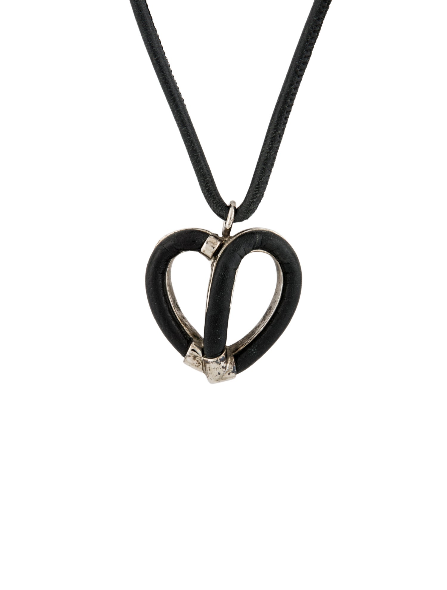Loewe Leather Knot Pendant Necklace