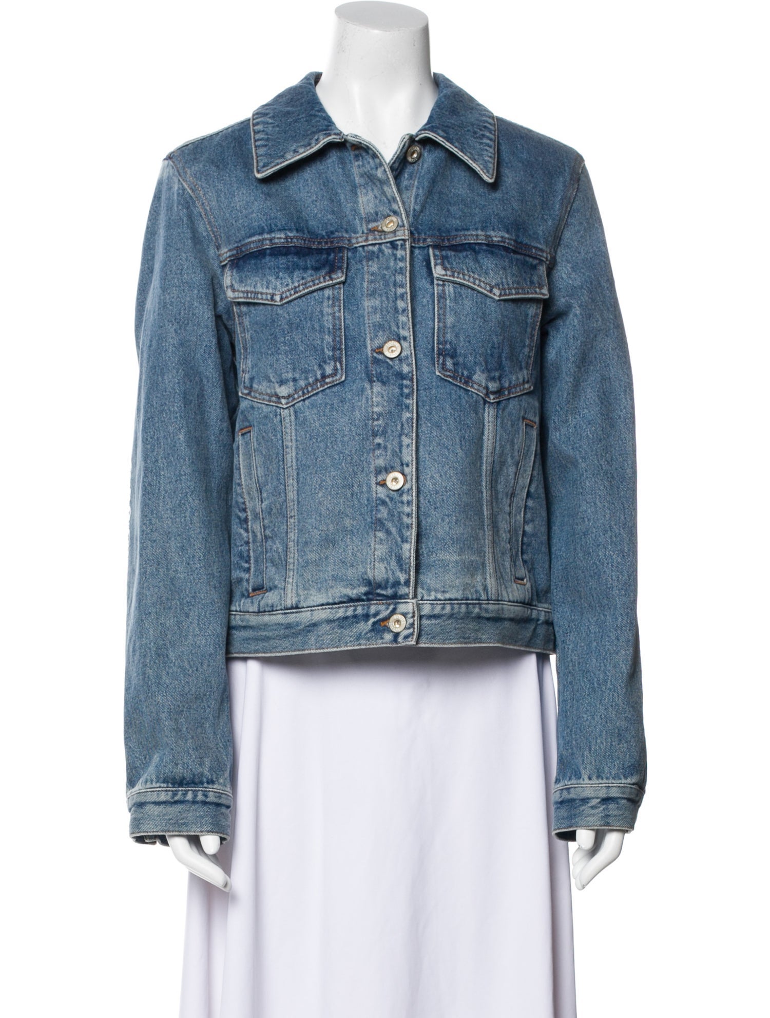 Loewe Anagram Elbow Denim Denim Jacket