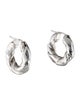 Loewe Nappa Twist Hoop Earrings
