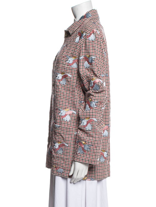 Loewe Plaid Print Long Sleeve Shirt