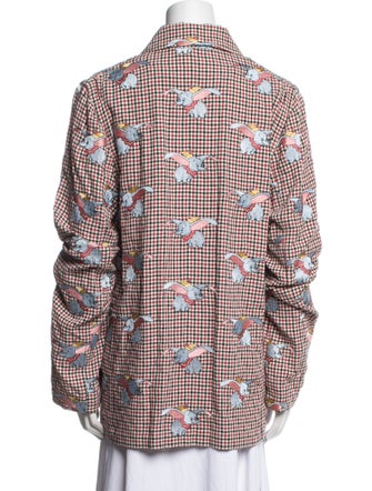 Loewe Plaid Print Long Sleeve Shirt