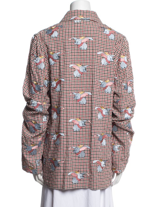 Loewe Plaid Print Long Sleeve Shirt