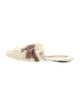 Loewe Shearling Leather Trim Embellishment Mules
