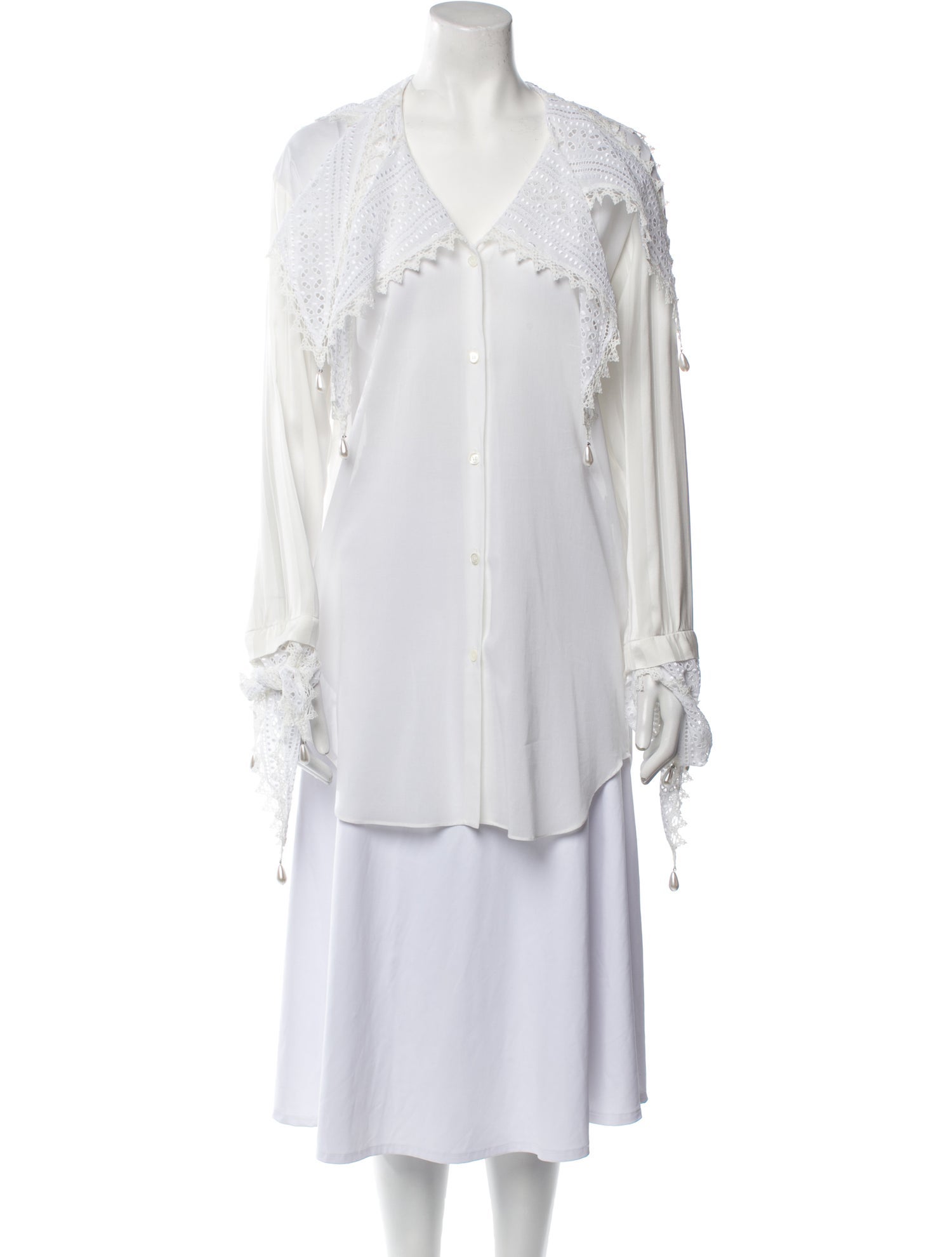 Loewe V-Neck Long Sleeve Tunic