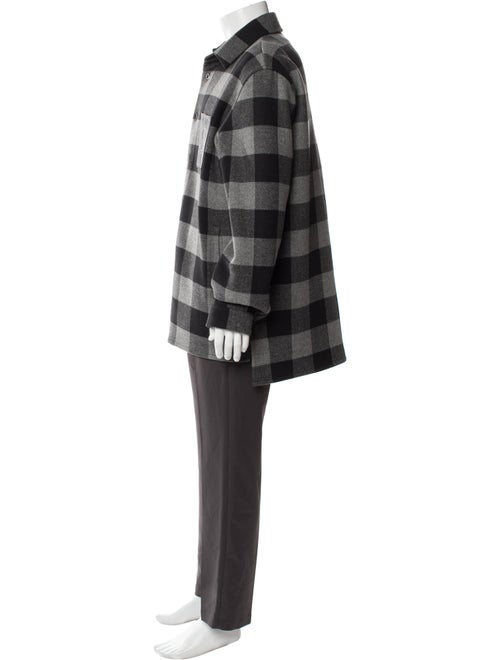 Loewe Wool Plaid Print Shirt