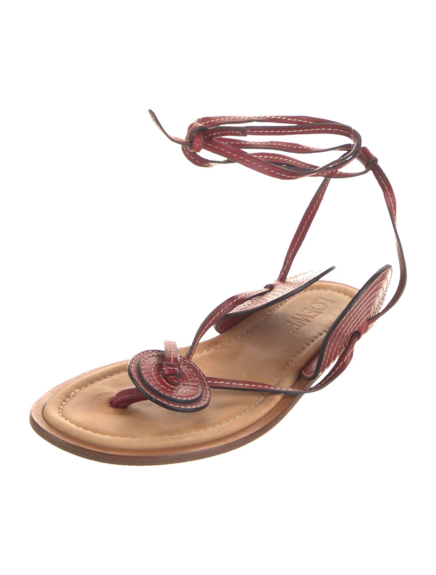 Loewe Leather Gladiator Sandals