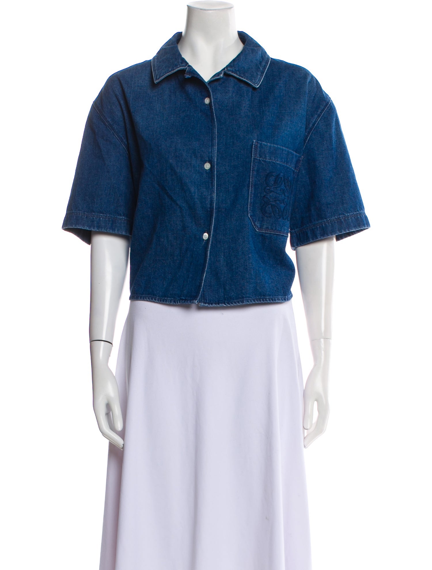 Loewe Short Sleeve Crop Top