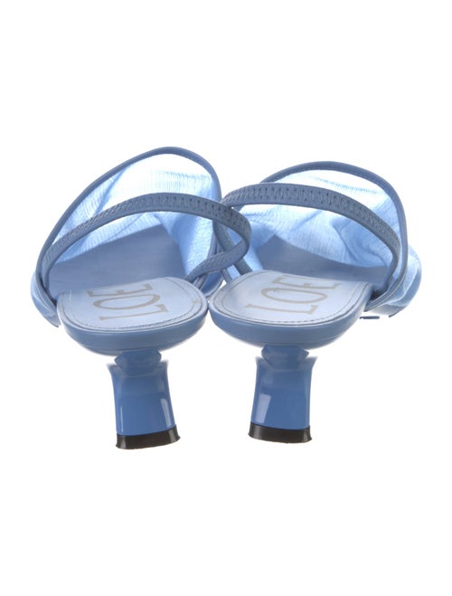 Loewe Leather Mesh Accents Slingback Sandals