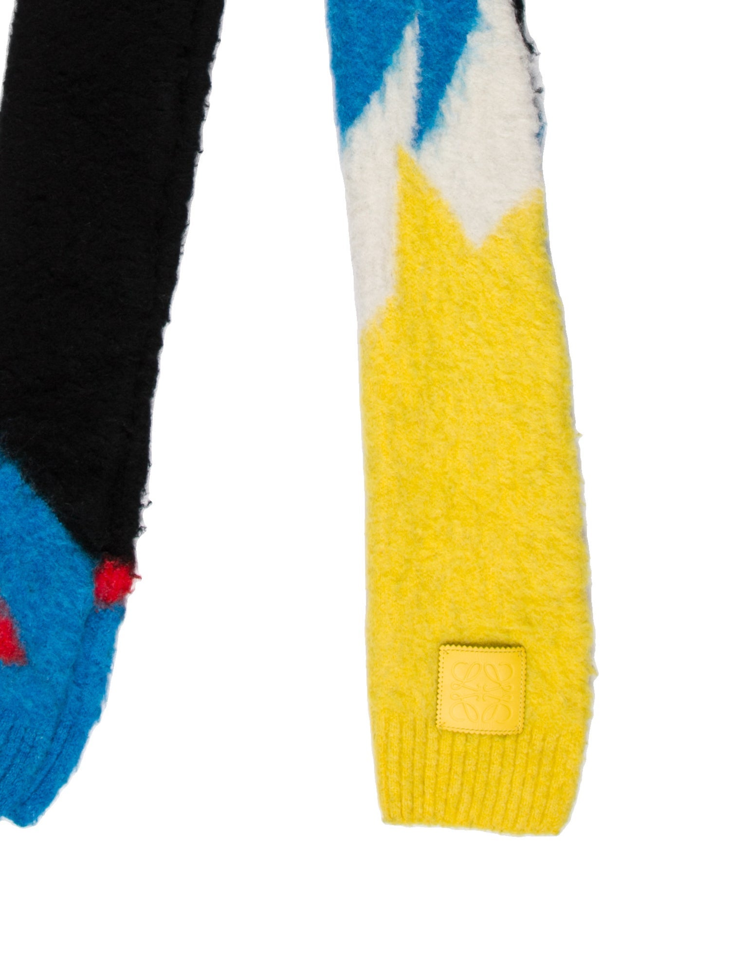 Loewe Colorblock Pattern Scarf