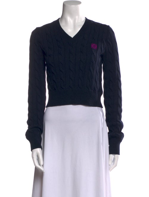 Loewe Printed V-Neck Sweater