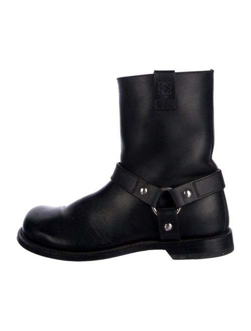 Loewe Leather Moto Boots