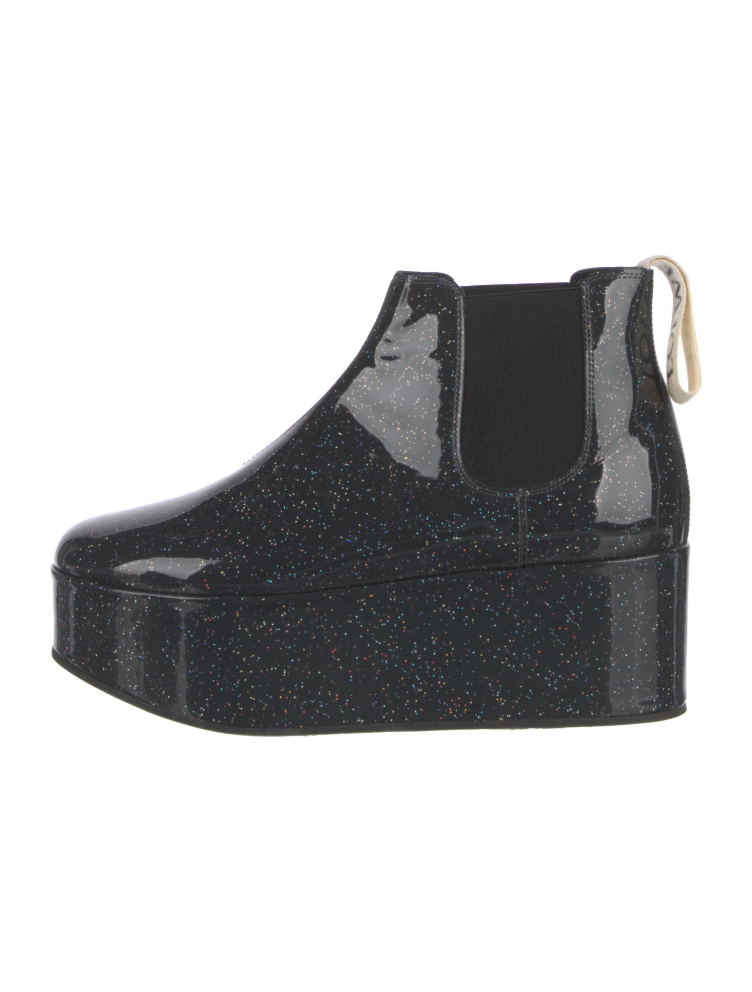 Loewe Patent Leather Glitter Accents Mules