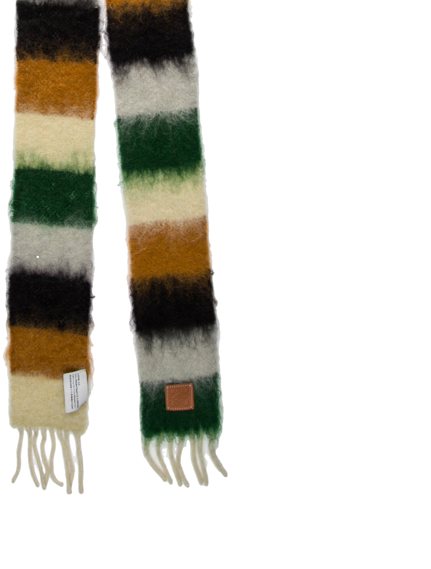 Loewe Mohair Striped Scarf