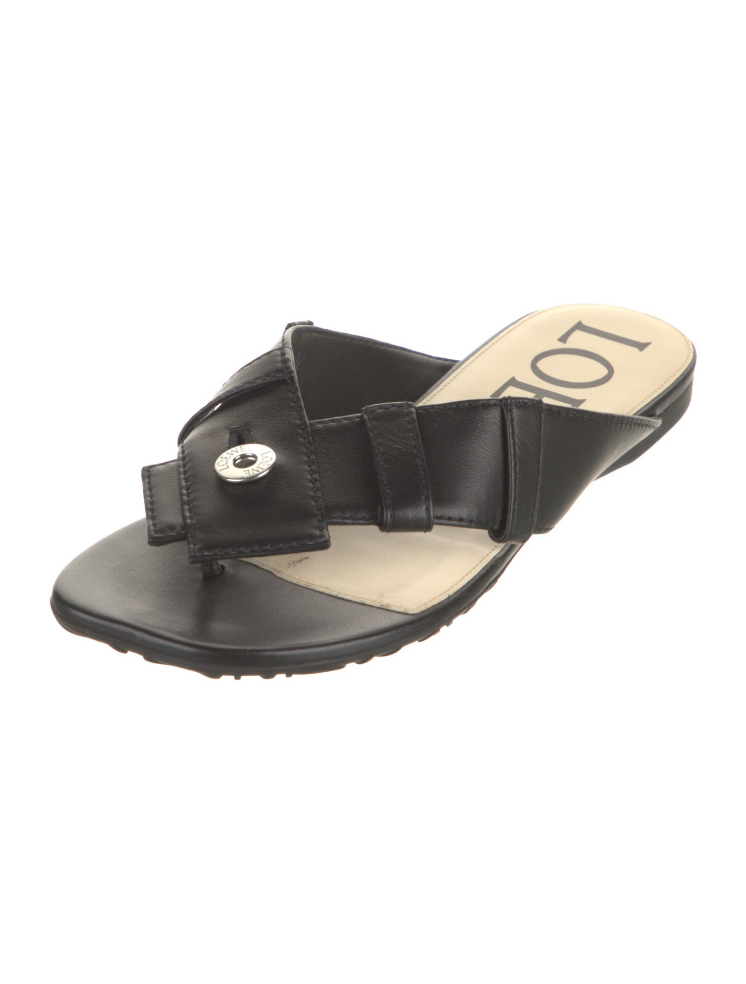 Loewe Leather Slides