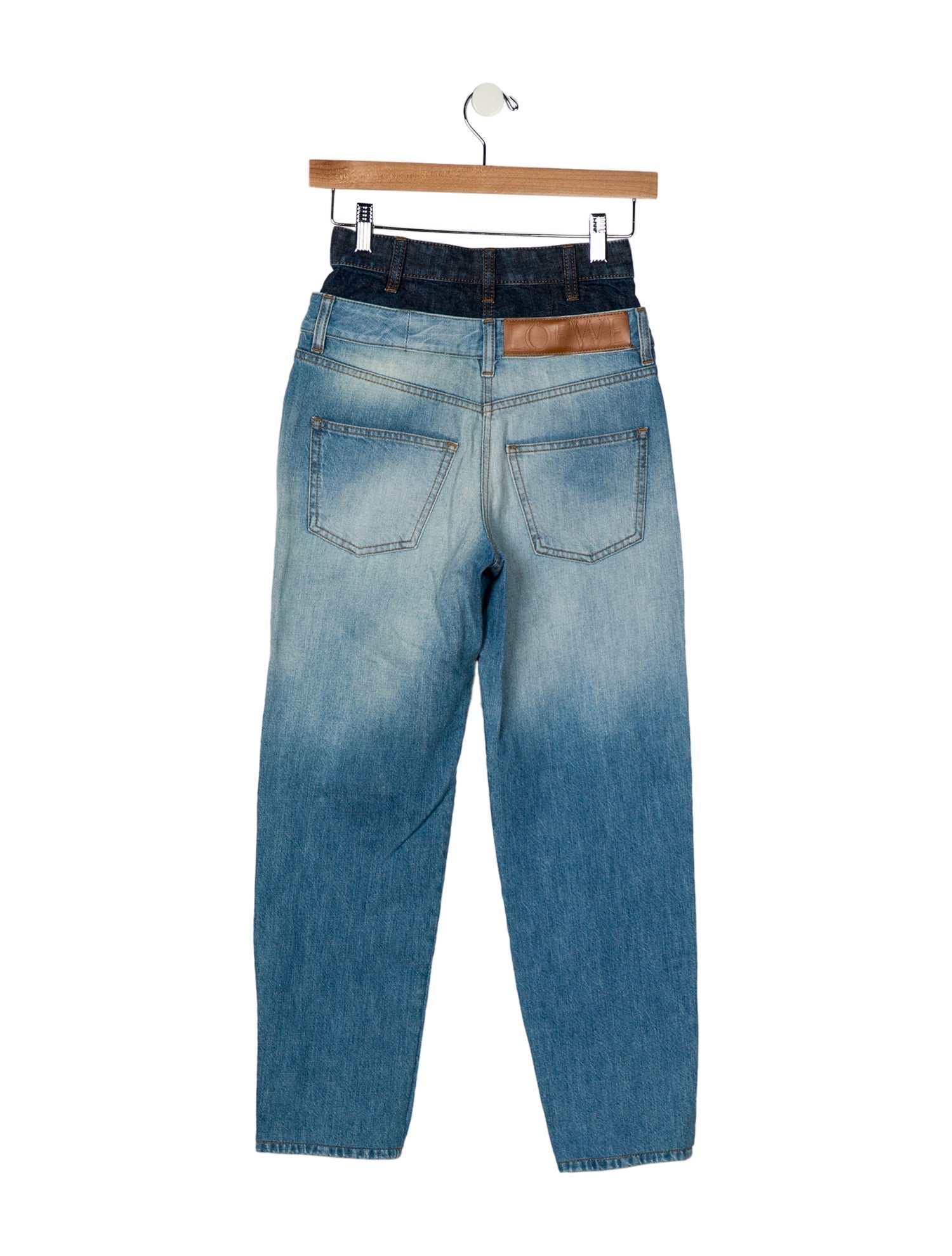 Loewe High-Rise Straight Leg Jeans