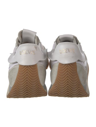 Loewe Suede Colorblock Pattern Sneakers