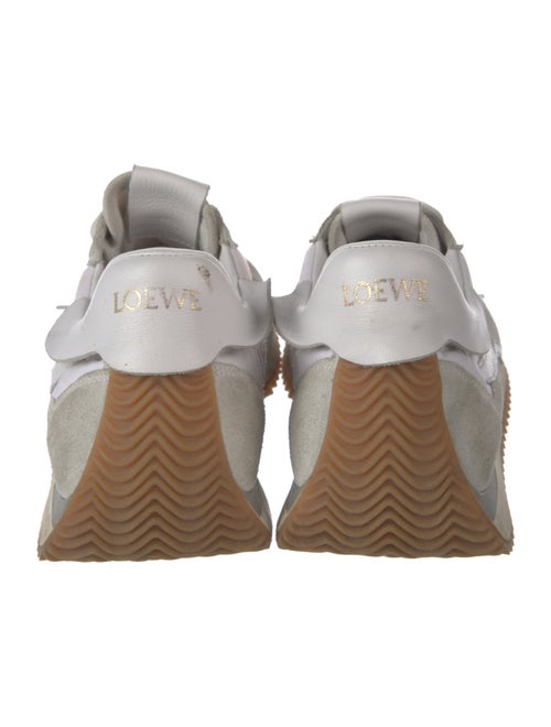 Loewe Suede Colorblock Pattern Sneakers