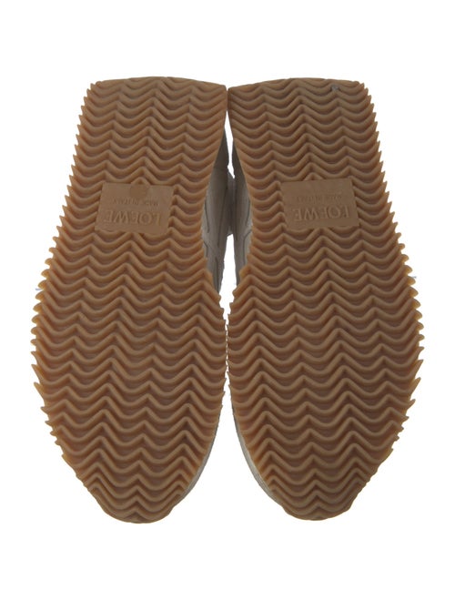 Loewe Suede Colorblock Pattern Sneakers