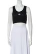 Loewe Graphic Print Scoop Neck Crop Top