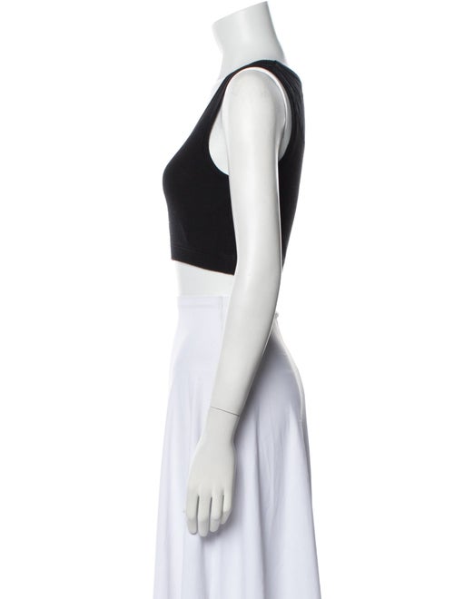 Loewe Graphic Print Scoop Neck Crop Top