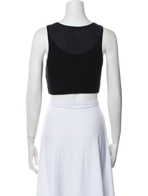 Loewe Graphic Print Scoop Neck Crop Top