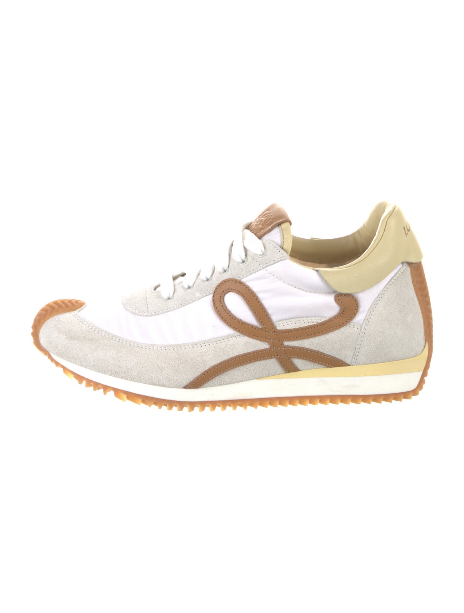 Loewe Nylon Leather Trim Embellishment Sneakers