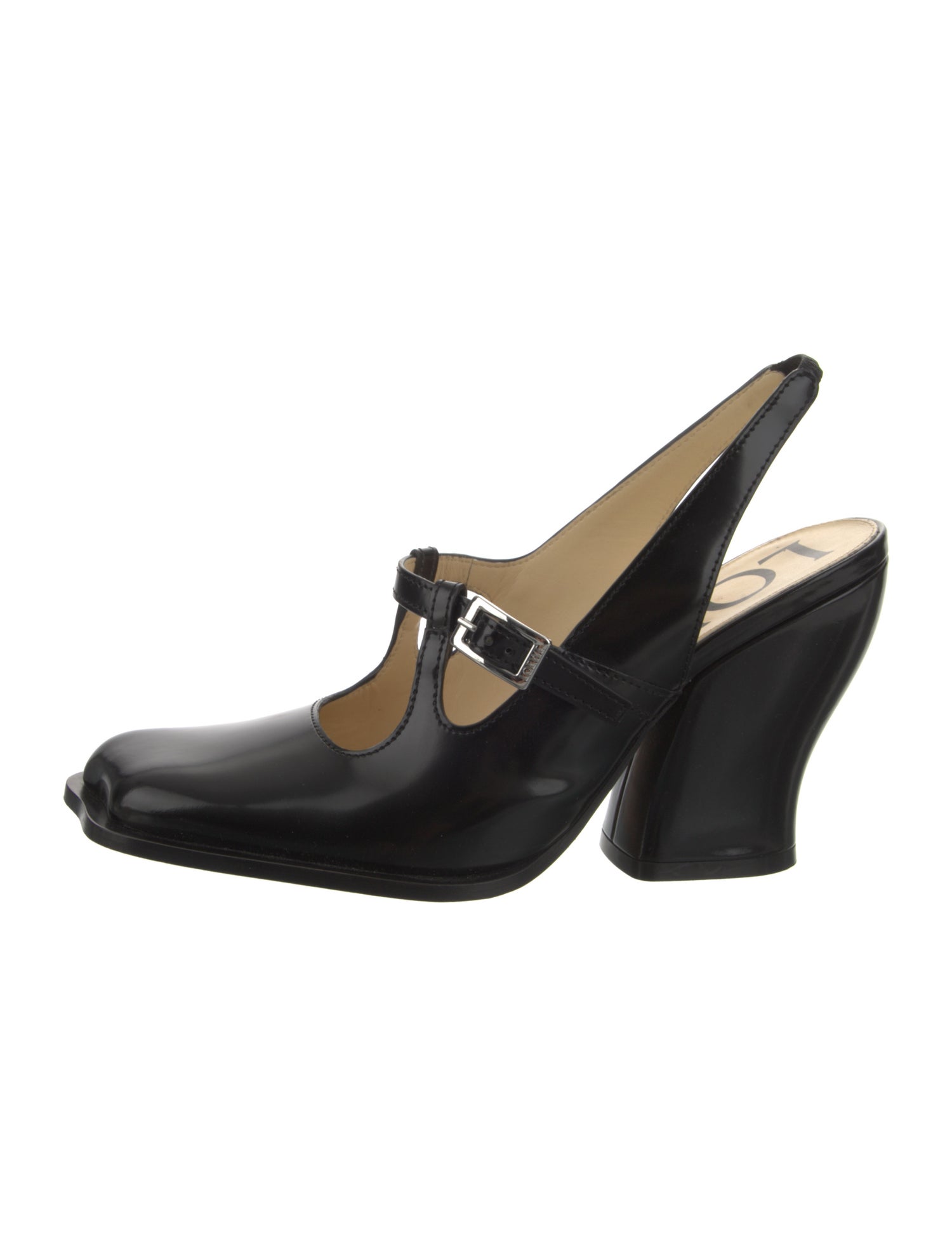 Loewe Leather Slingback Pumps
