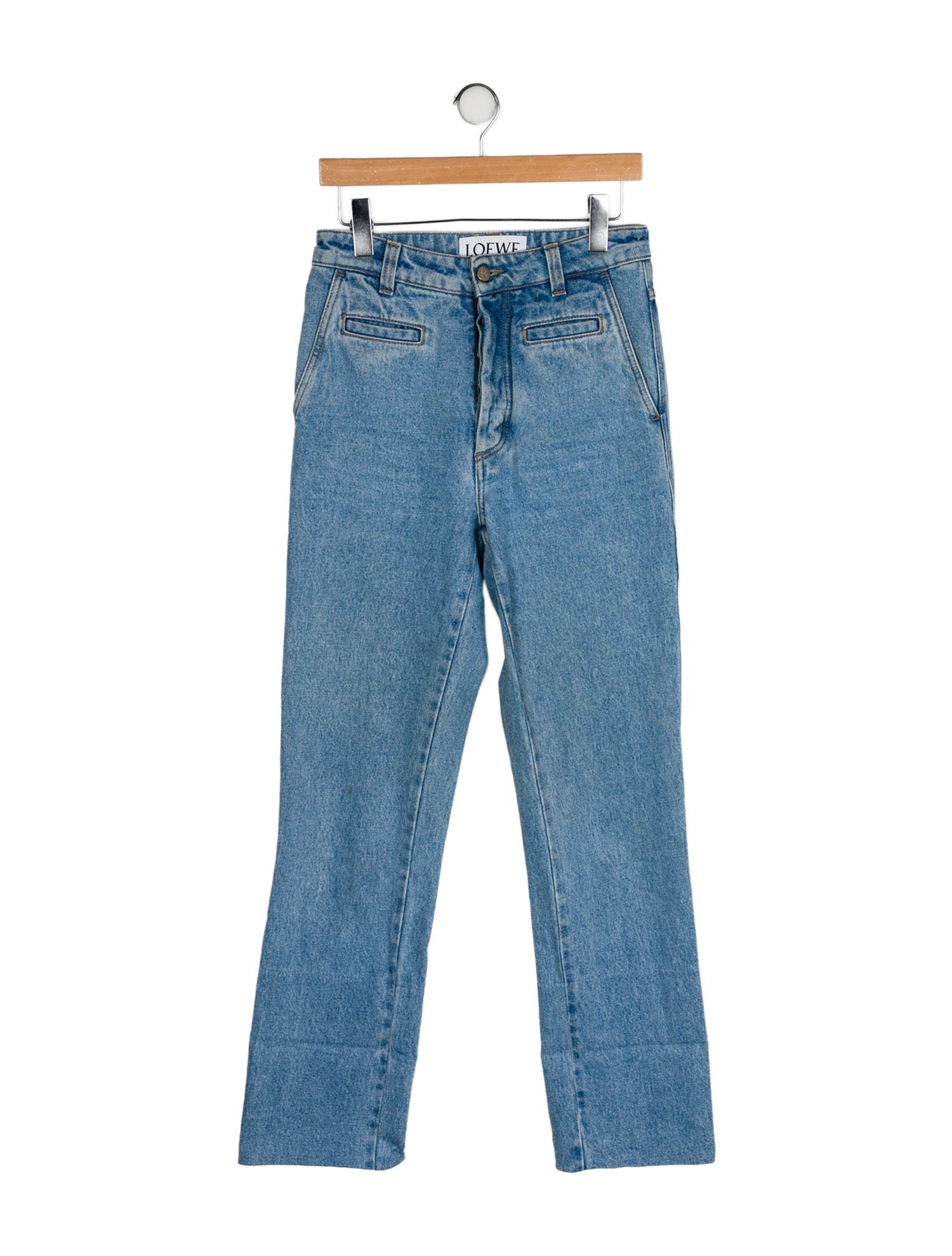 Loewe High-Rise Straight Leg Jeans