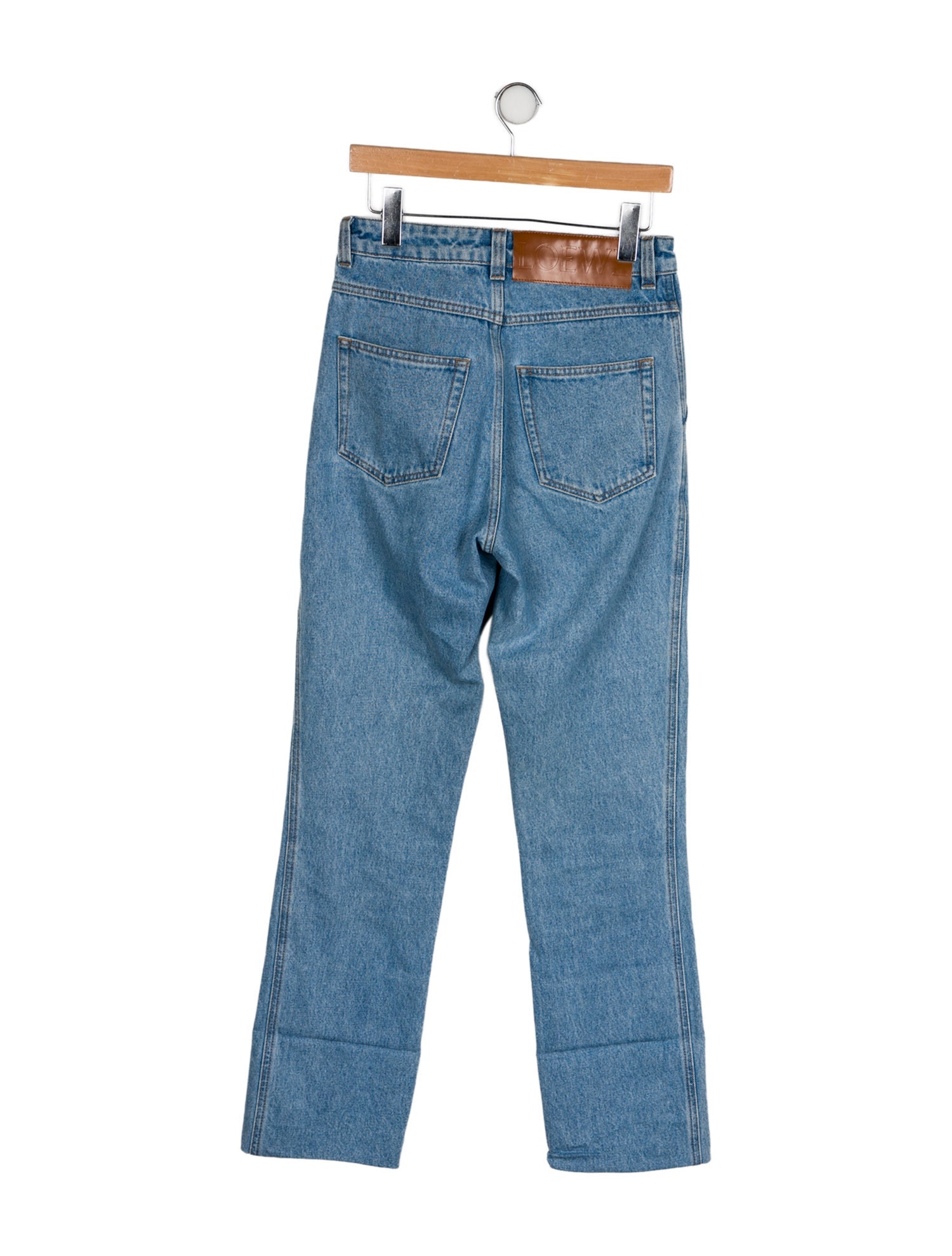 Loewe High-Rise Straight Leg Jeans