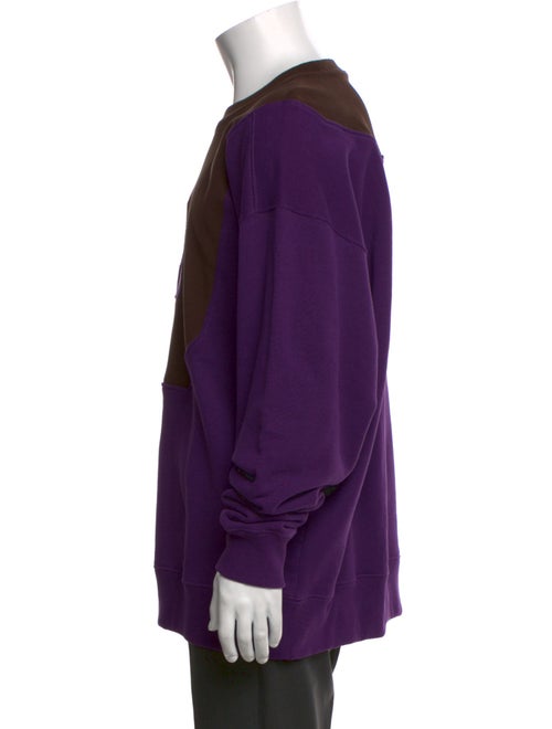 Loewe Colorblock Pattern Crew Neck Pullover