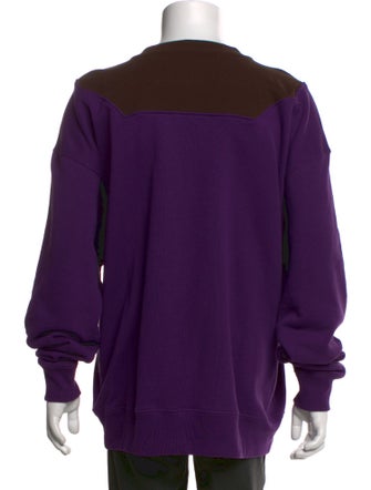 Loewe Colorblock Pattern Crew Neck Pullover