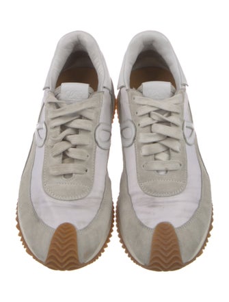 Loewe Suede Graphic Print Sneakers