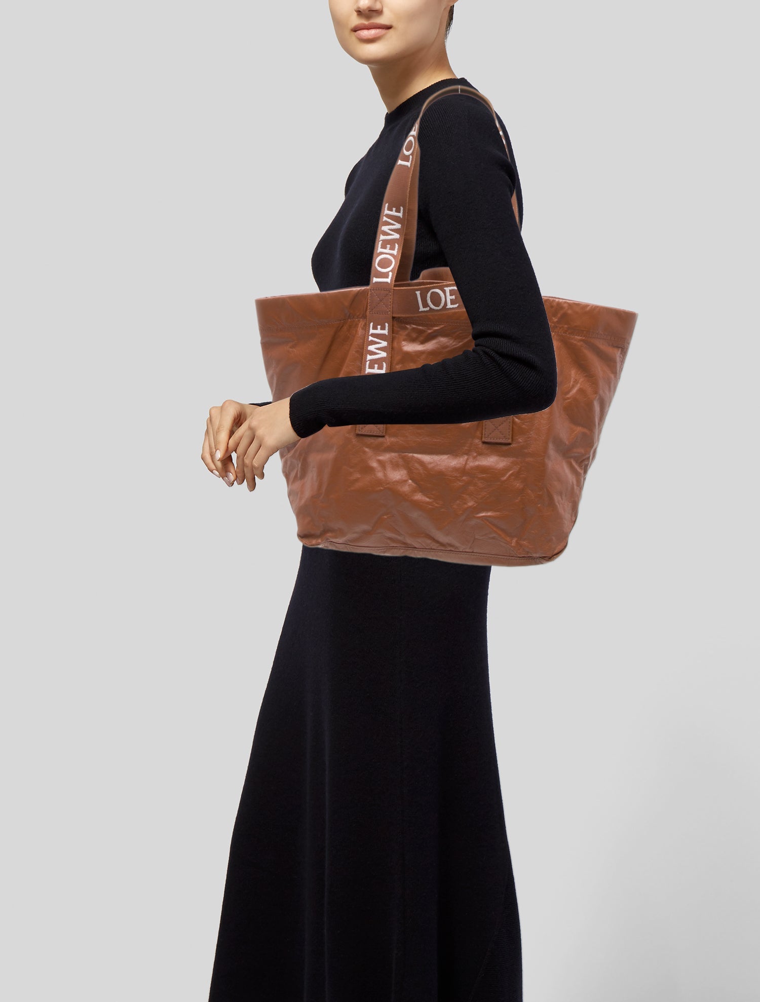 Loewe Leather Fold Shopper Large 2022