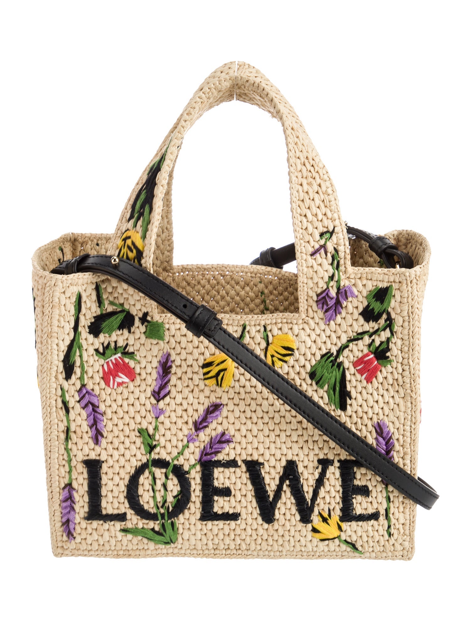 Loewe Raffia Top Handle Bag Small
