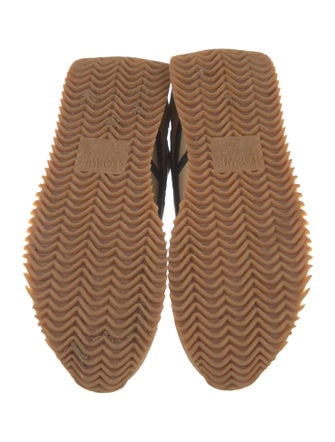 Loewe Suede Colorblock Pattern Sneakers