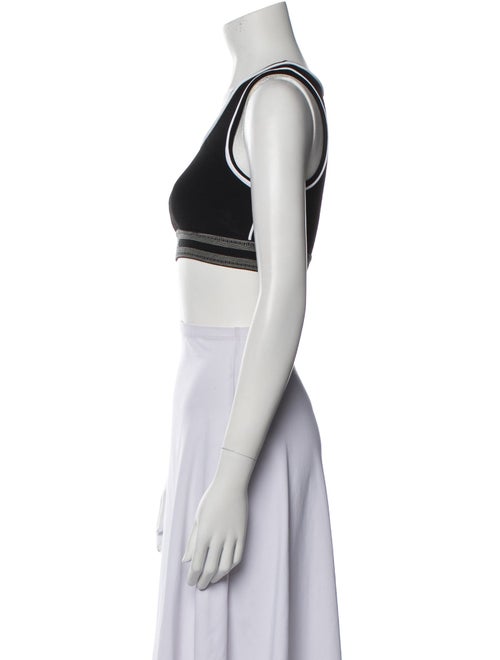 Loewe Printed Scoop Neck Crop Top