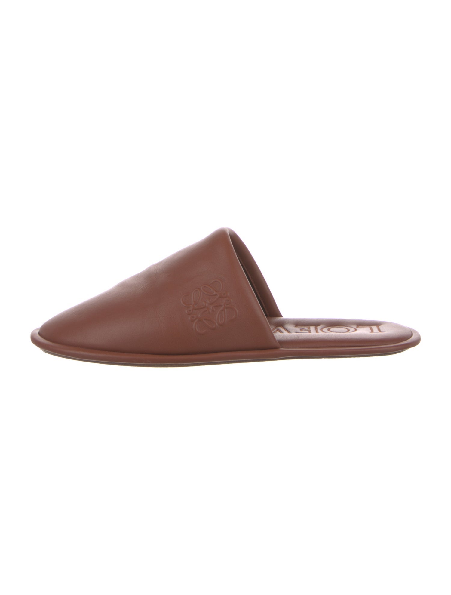 Loewe Leather Embroidered Accent Mules