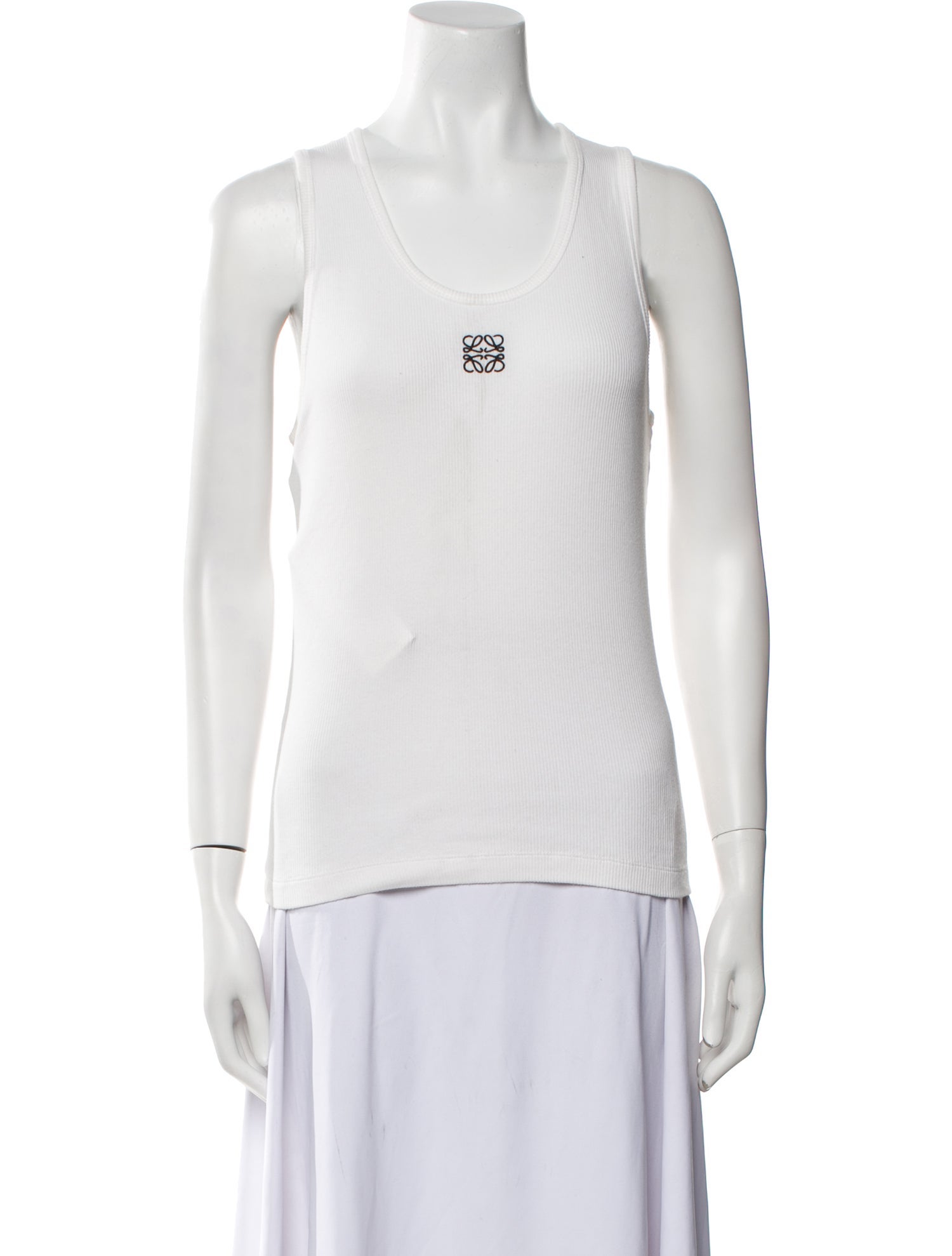 Loewe Anagram Scoop Neck Top