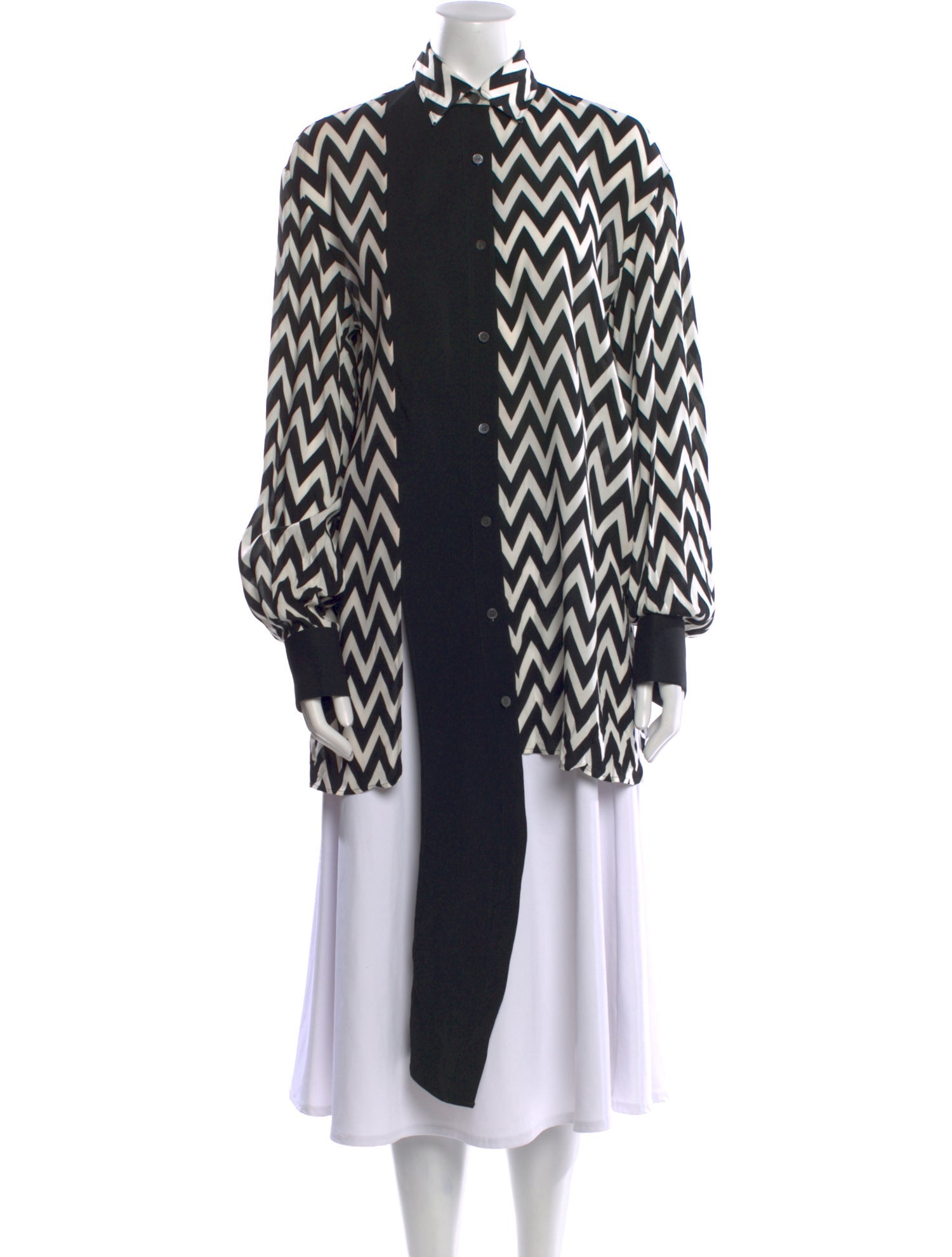 Loewe Striped Mock Neck Tunic